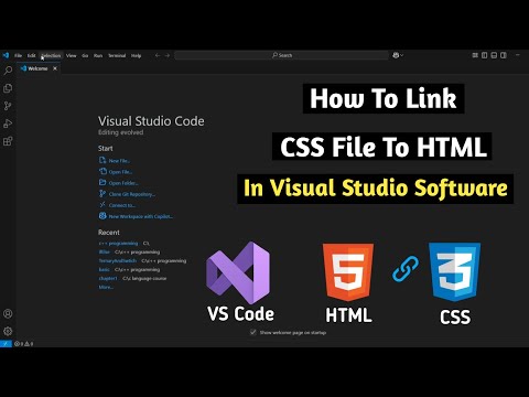 How To Link CSS File To HTML in Visual Studio Code CSS File Link in HTML