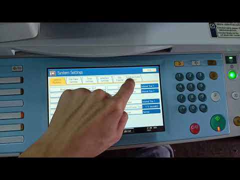 Ricoh MP C3000 Close set password