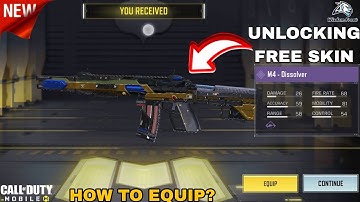 Unlocking M4 - Dissolver | How to Equip | Gameplay Cod Mobile 2024
