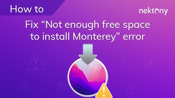 Not Enough Space To Install MacOS Monterey Fix