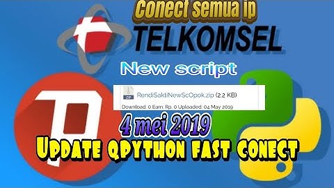 Telkomsel Opok New Scrip Qpython Terbaru 4 Mei 2019 FastConnect semua ip
