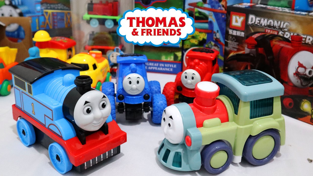 Merakit Mainan Kereta Api Thomas and Friends, Tayo Si Bus Kecil , Unboxing Mainan Kereta Api ASMR 45