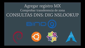 DNS Bind 9: Configurar MX/SPF y Transferencia de Zona | Consultas con dig y nslookup