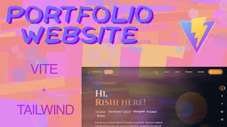 🚀 Sample Portfolio Website | Built with Vite, Tailwind & React!