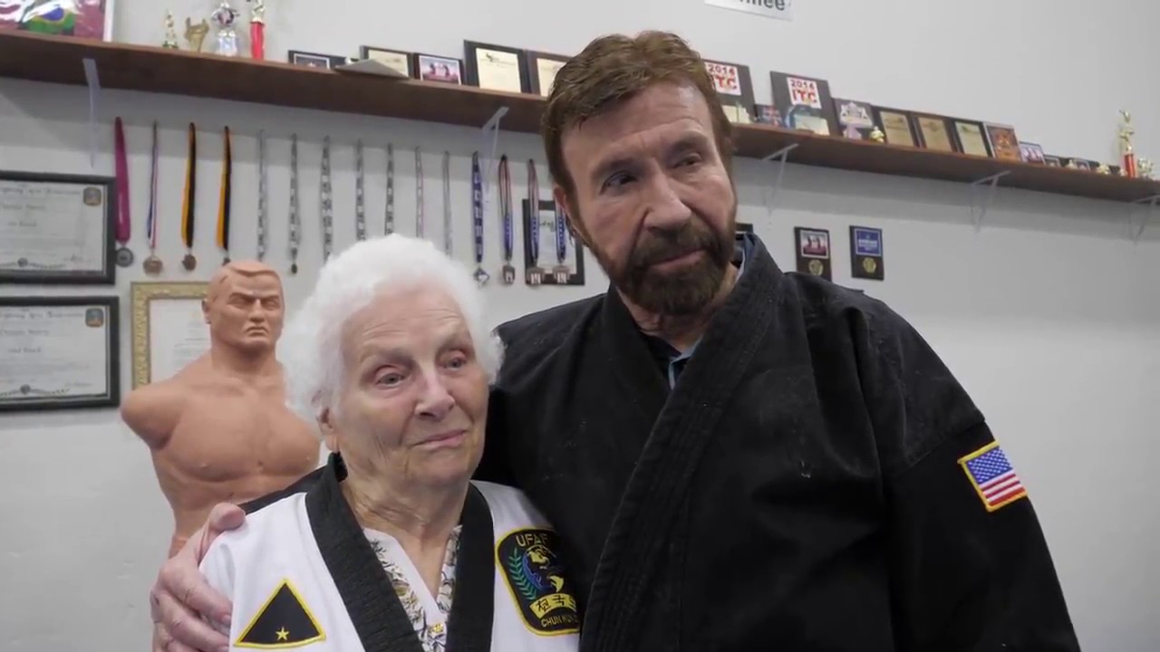 Ross Smith and Grandma Train with Chuck Norris YouTube