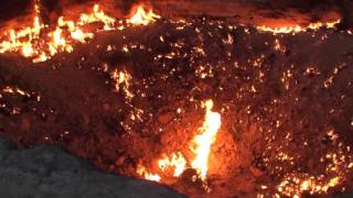 Gates to Hell near Derweze Turkmenistan in HD