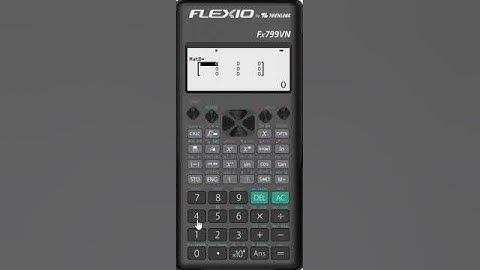 Thủ thuật Flexio: Cách sử dụng máy tính Flexio để tìm ma trận nghịch đảo 2x2 , 3x3