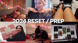 2024 RESET | REALISTIC PREP ♡ Cleaning, Self Care, Shopping, Planning &amp; Vision Board !!