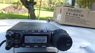 Польовий день на КХ. Трансівер Yaesu FT-857D. Inv-V 20m. ON7COB - IZ6BXV