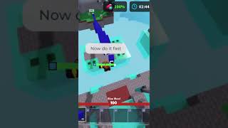 How to telebrige in Roblox bedwars on mobile #roblox #bedwars #robloxbedwars