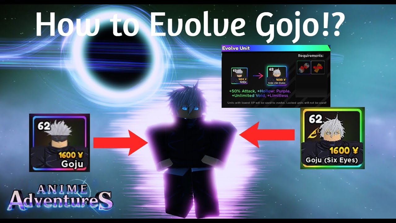 HOW TO EVOLVE GOJO IN ANIME ADVENTURES QUICK GUIDE! 