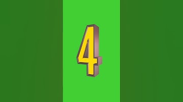 3D Numbers Countdown with Voice Over | GREEN SCREEN #countdown #countdown10seconds  #chromakey