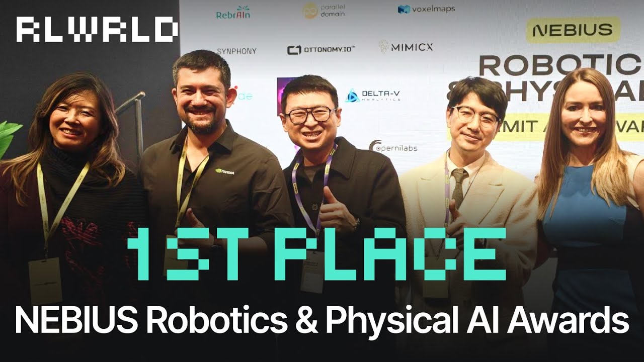RLWRLD Awarded at the Nebius Robotics & Physical AI Awards