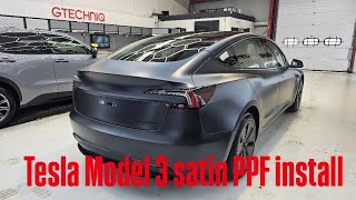 2026 Tesla Model 3 | Full Satin PPF | STEK DYNOmatt | Tesla PPF Glasgow | Scotland