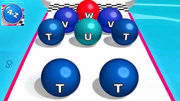 AZ Run - 2048 ABC Runner ! All Levels Gameplay (669-673) android, ios