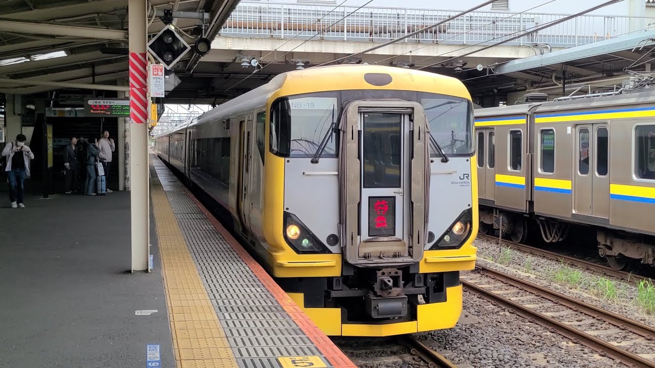 【成田線】9401M 特急 日本遺産北総四都市号 E257系500番台NB-19編成 成田駅 到着シーン - YouTube