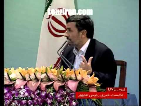 During his press conference on Monday 4 April , Ahmadinejad welcomed Hillary Clinton live presence on Persian speaking networks . The VOA Persian television program Parazit & BBC Persian TV have invited Hillary to answer live to questions made by Iranians inside Iran & around the world .
