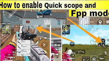 How to enable quick scope and FPP mod in pubg mobile lite best fun video 😍😍