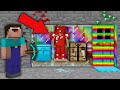 Minecraft NOOB vs PRO: NOOB WAS DIGGING MINE AND FOUND STRANGE RAINBOW HOUSE! Challenge trolling