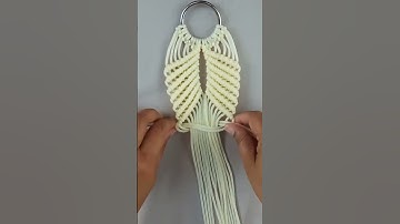 Macrame Leaf Pattern Tutorial #macrameleaf #macramepattern #macrametutorial #macramè #edianitatv