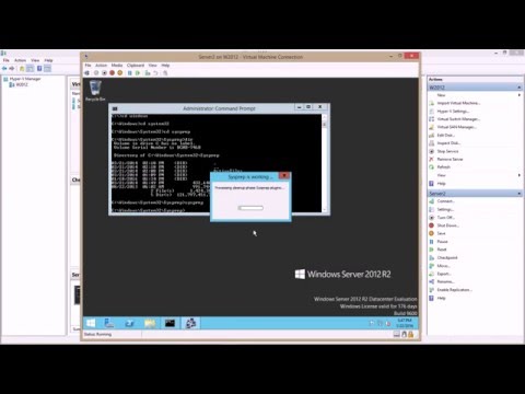 Sysprepと差分ディスクを使用してWindows2012 R2Hyper-VでVMのクローンを作成する