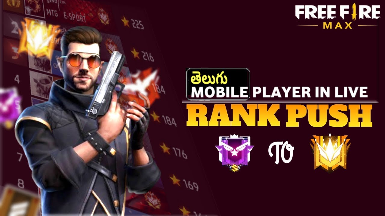 Grand Master Rank Push Live - Free Fire Live Telugu - Telugu Gaming ...