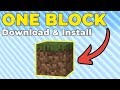 My first time in real MINECRAFT one block *part 1 of my one block play