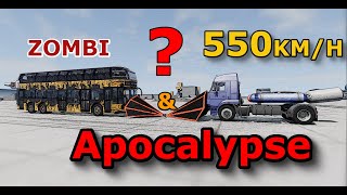 Post-Apocalypse KAMAZ + ROKET VS BUS. 550 Km/H. Crash test #ukraine #Kamaz #Bus #Crach screenshot 1