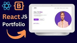 Build React Js Responsive Porfolio Website | Beginner React JS Tutorial
