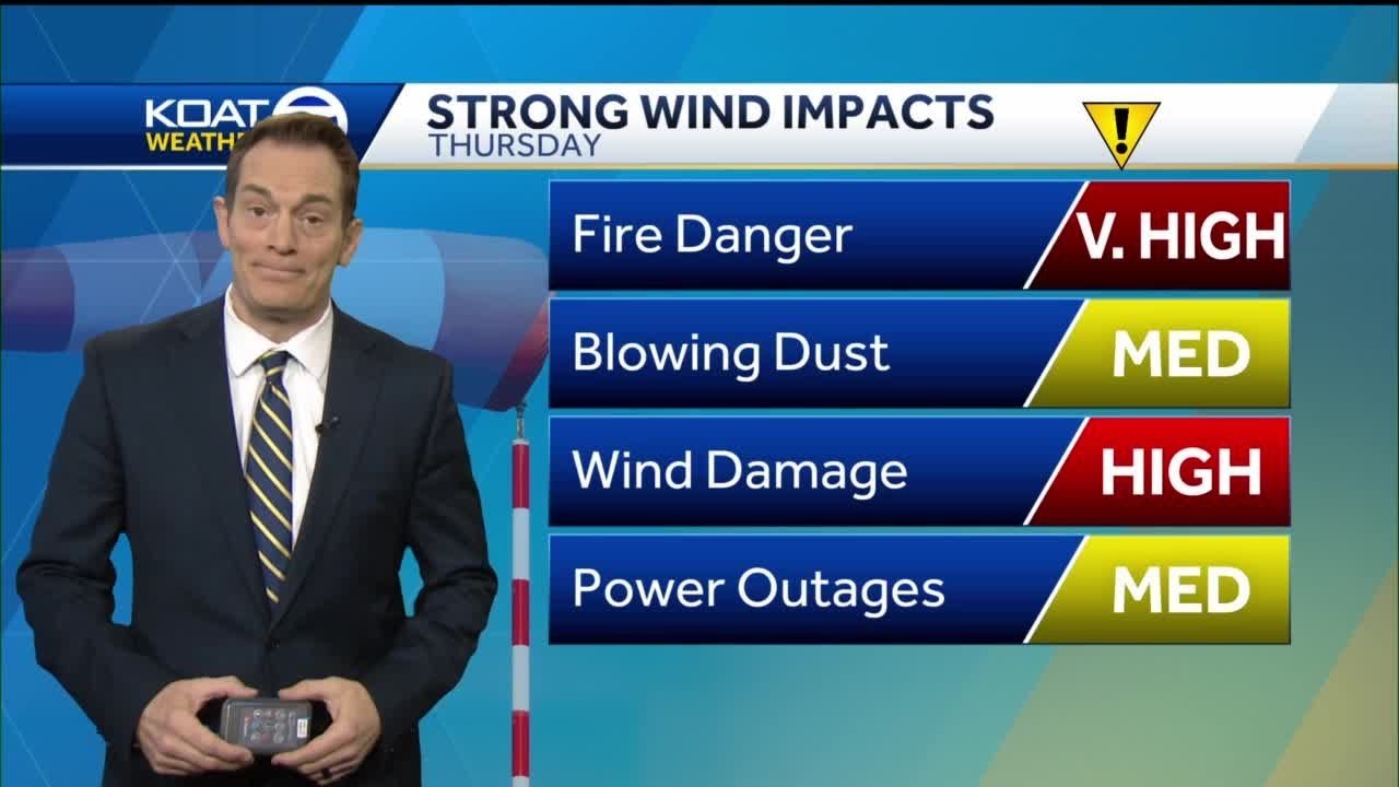 High wind warnings across New Mexico Thursday - YouTube