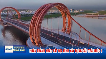 Hoàn thành khảo sát địa hình xây dựng cầu Trà Khúc 1  | QNgTV