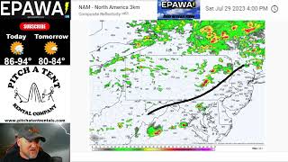 Saturday July 29th, 2023  video forecast