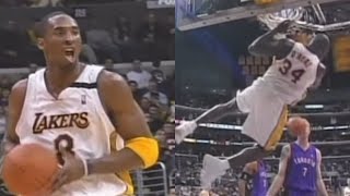 Kobe Dished 12 Assists, Shaq Dropped 35 Lakers vs Raptors (2002-2003 Season)