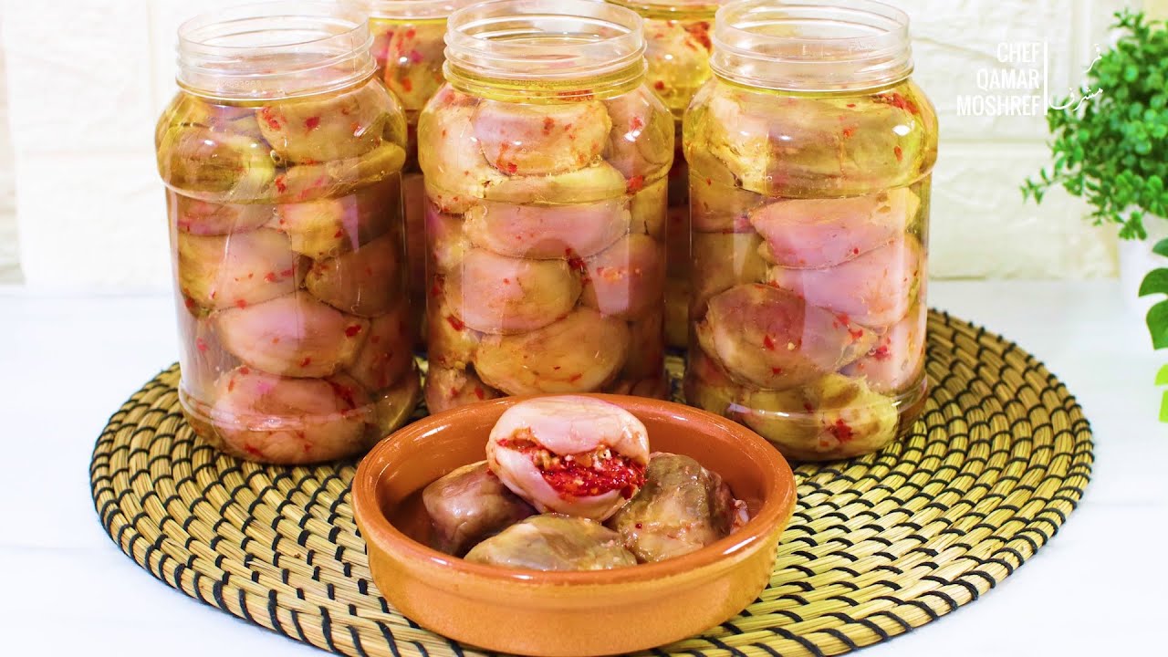 مكدوس الباذنجان على الأصول مكدوس ايام زمان حضريه باحتراف من اول مرة