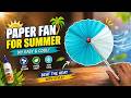 Paper Fan for Summer 🌞 | Easy DIY Paper Craft | Stay Cool in Style!