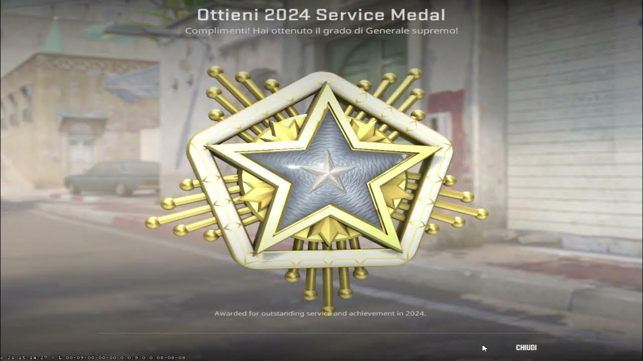 New 2024 Service medal cs2 Happy new year!! YouTube