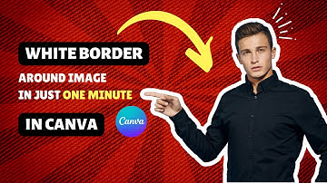 How to add white Border Around image in Canva in just one minute | Lets Design #canva