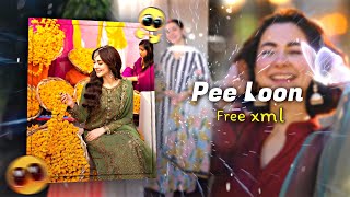 pee loon | pee loon xml | alight motion | alight motion xml | ae inspired alight motion xml | #viral