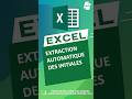Initiales des mots sous #excel #bureautique #youtubeshorts #microsoftexcel #viral #shorts #reels