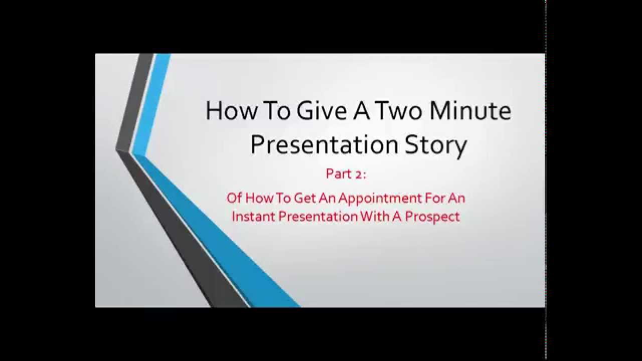 best 2 minute presentation