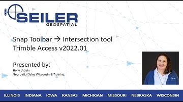 Trimble Access Snap-to Toolbar Intersection Tool