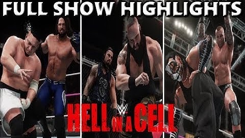 WWE 2K18 HELL IN A CELL 2018 FULL SHOW - PREDICTION HIGHLIGHTS