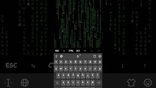 Matrix Effect In Termux App #termuxtips #termux #hacker #shortsfeed #shorts #termuxhacking #terminal