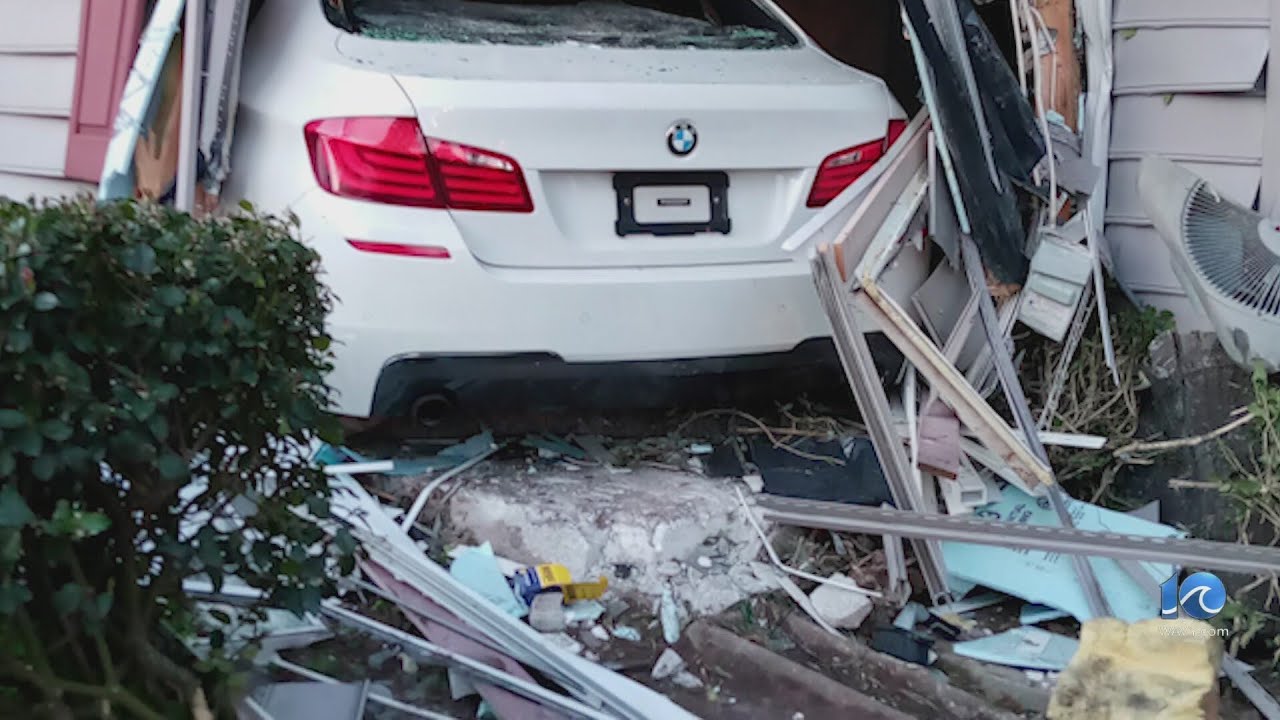 Video camera catches getaway after suspected drunk driver slams into VB ...