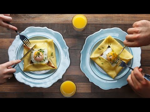 Savory Breakfast Crepe Pockets