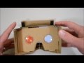 Google Cardboard Virtual Reality 3D Glasses; Unboxing & Assembly