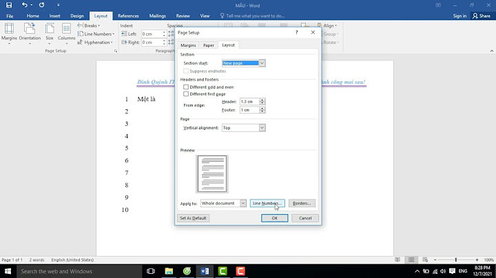 Lỗi cách dòng khi đánh số thứ tự trong word năm 2024