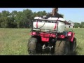 25 GALLON ATV SPRAYER WITH NO-BOOM (SINGLE) 22 FOOT SPRAY PATTERN