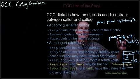 CS 134 OS—2.7 GCC Calling Conventions