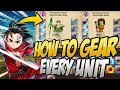 This Is How You Gear EVERY UNIT In Grand Cross! Seven Deadly Sins Grand Cross